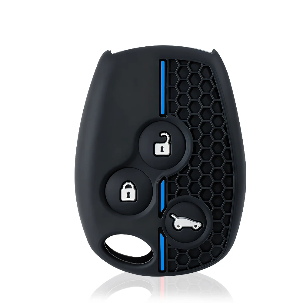 2/3 buttons Silicone Key Case Fob For Renault Traffic Logan 2 Vivaro Primastar Movano Nissan Terrano Benz Smart Fortwo