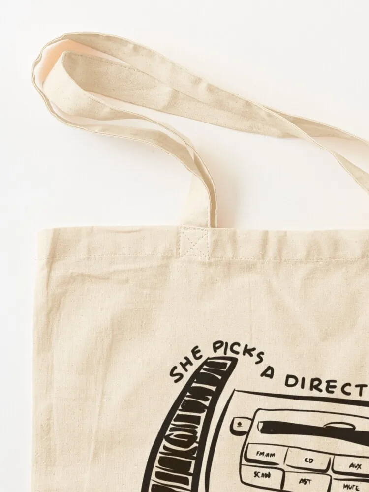 she picks a direction, it’s 90 to memphis Tote Bag bag luxury women Eco bag tote men's hand