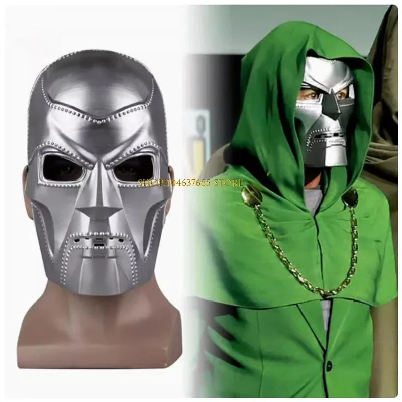 

Doctor Doom Cosplay Mask Anime Role Play Props Halloween Party Headgear For Men