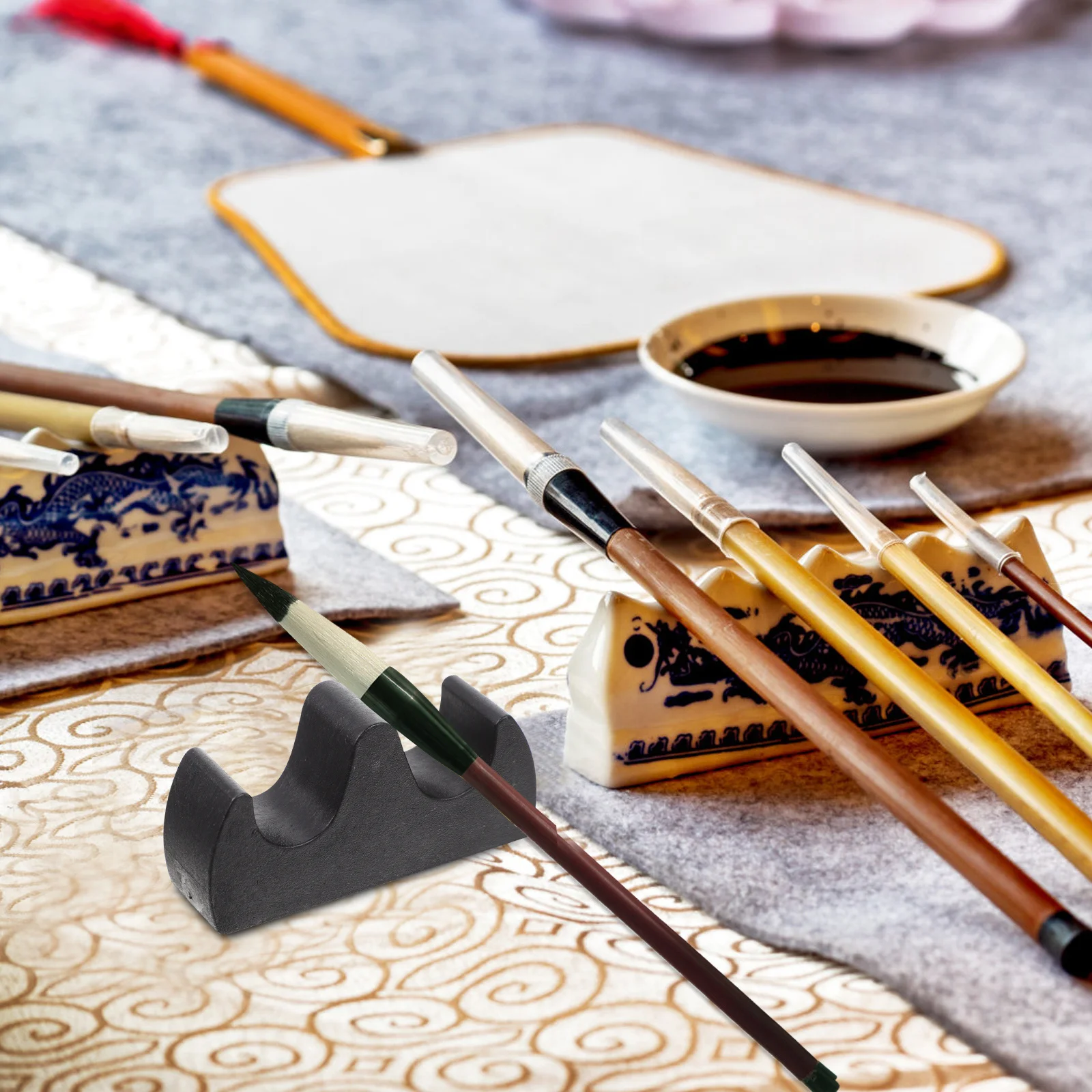 1 комплект, подставка для ручки с чернилами, комбинированные высококачественные многофункциональные аксессуары для каллиграфии для кабинета, офисного декора, пластиковые чернила