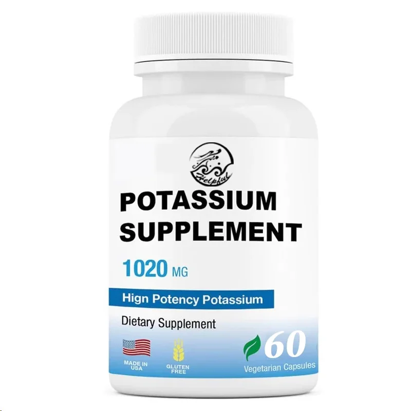 Potassium bicarbonate supplement 1020 milligrams non genetically modified gluten free American made 60 vegetarian capsules