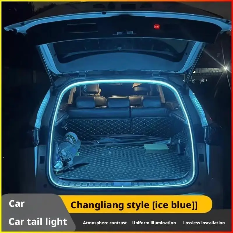Tronco traseiro led barra de luz tiras tronco interior lâmpada decorativa tira automática bagagem atmosfera luz alto brilho