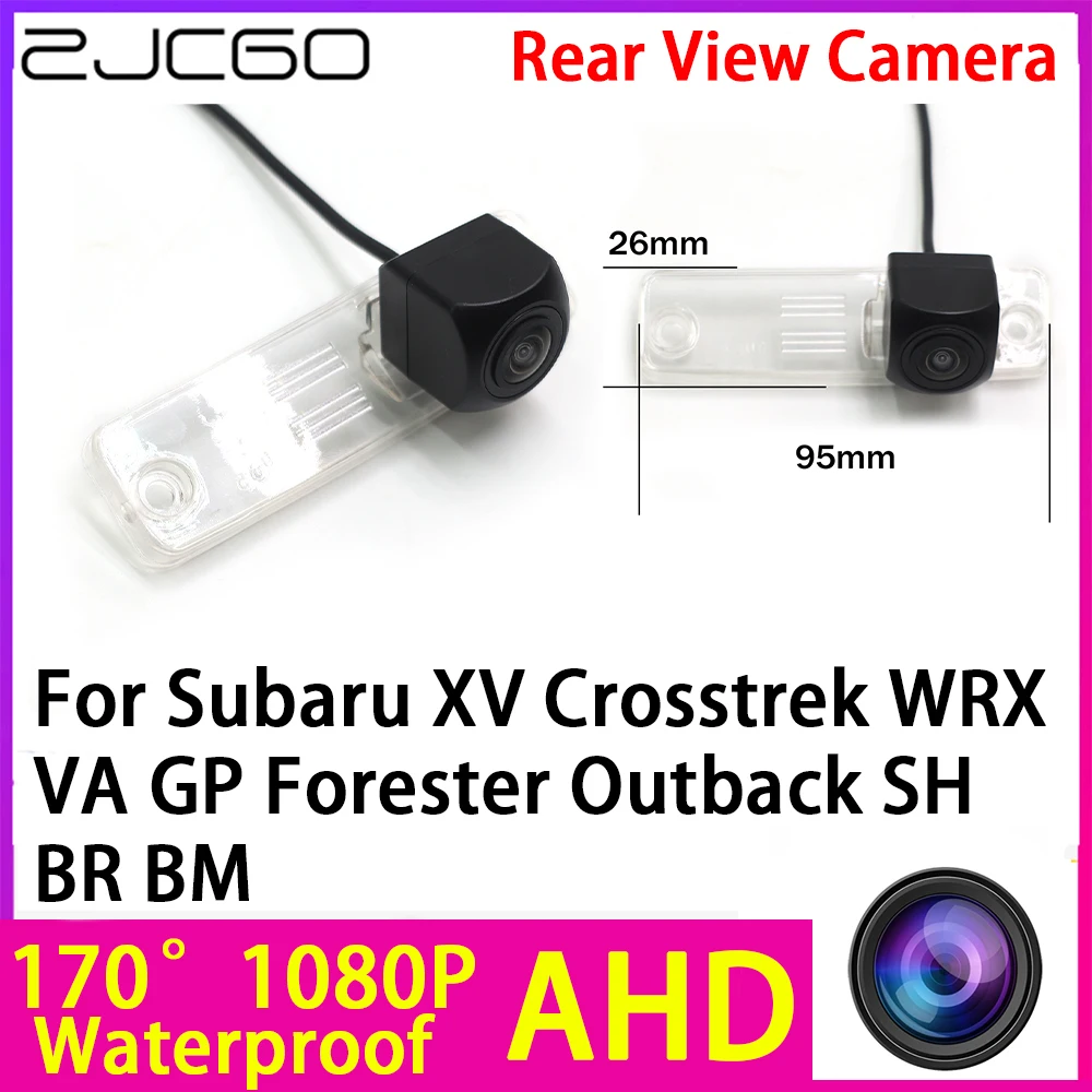 

ZJCGO AHD 1080P Reverse Rear View Camera Night Vision Waterproof for Subaru XV Crosstrek WRX VA GP Forester Outback SH BR BM