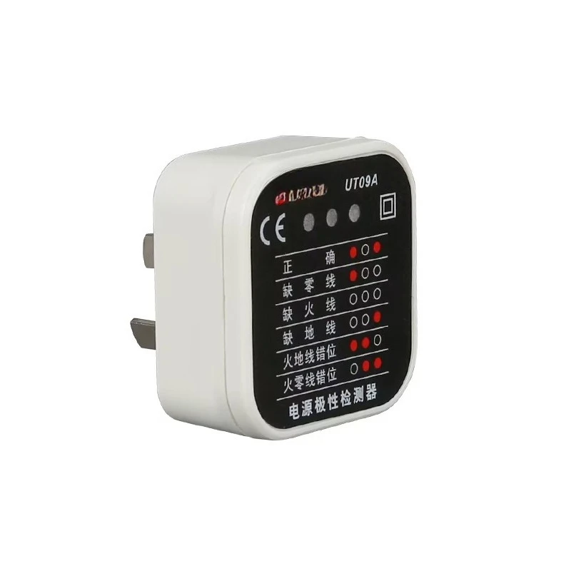 

UT09A/B/E socket tester, phase power supply polarity detector electroscope inspection