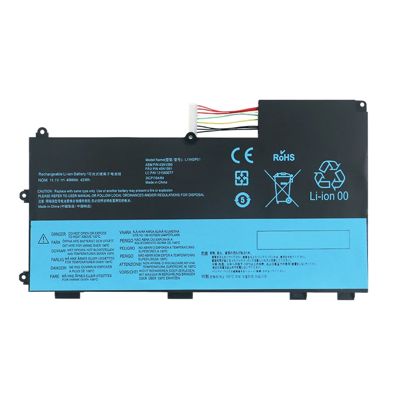 45N1090 L11N3P51 بطارية الكمبيوتر المحمول لينوفو ثينك باد T430U 45N1088 45N1091 45N1089 L11S3P51 L11N3P51 121500077 11.1V 4000mAh 45Wh