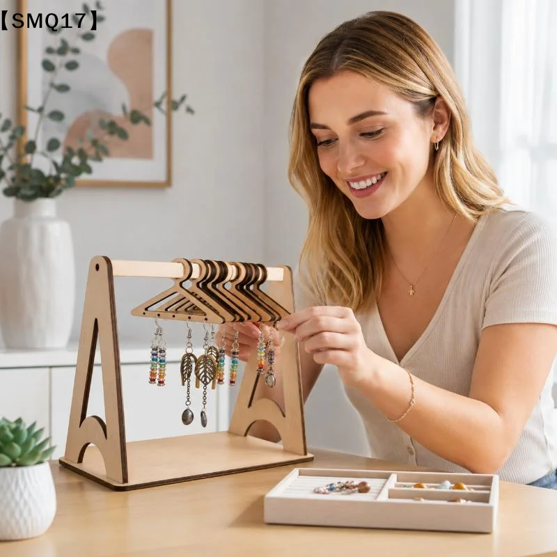 Earring Display StandMini Hanging Rack, Jewelry Showcase, Small Earring Organizer,Hanging-Style Display Desktop OrganizerSMQ
