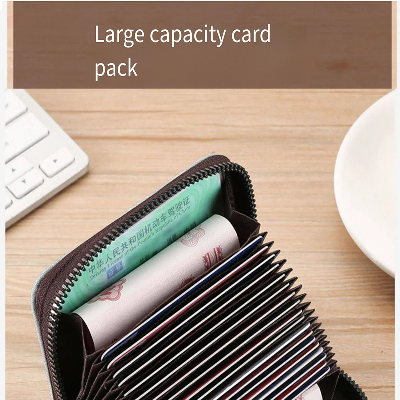 Women Card Holder Small Ultra-thin Integrated Multiple Card Slots Large Capacity Clip Men Precision High-end Driving License