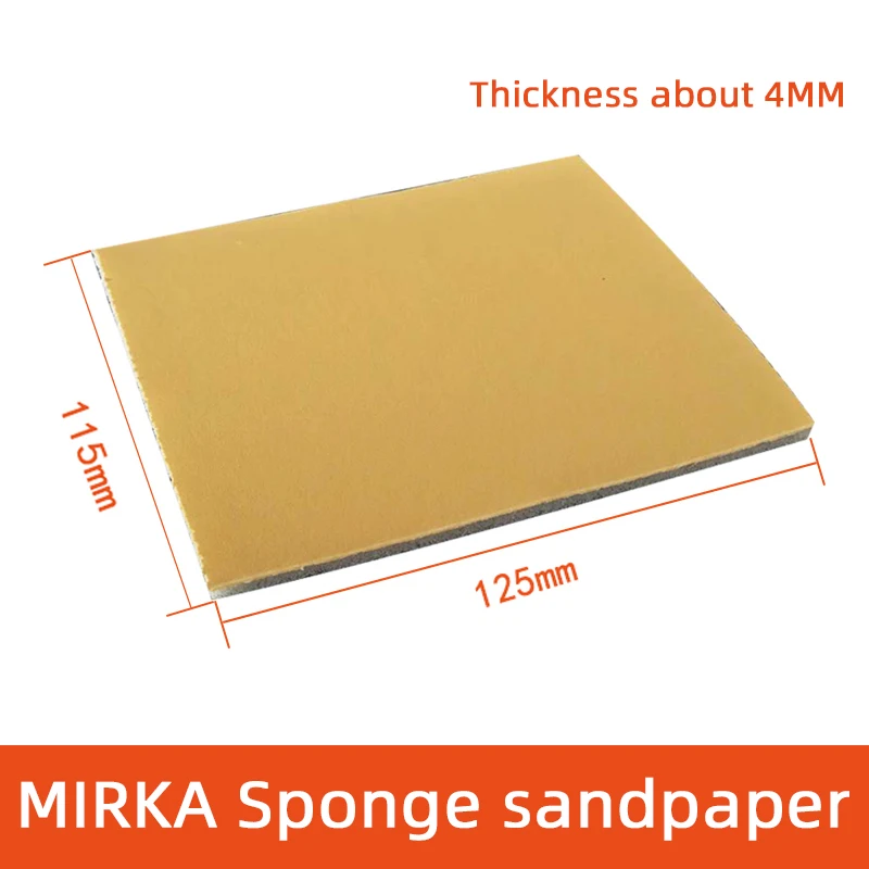 Mirka-Sandpaper Sponge, Golden Dry Frosted, Hand Ripped, Sand Skin, Car Putty Hardware, deoxidation, Antique Polishing