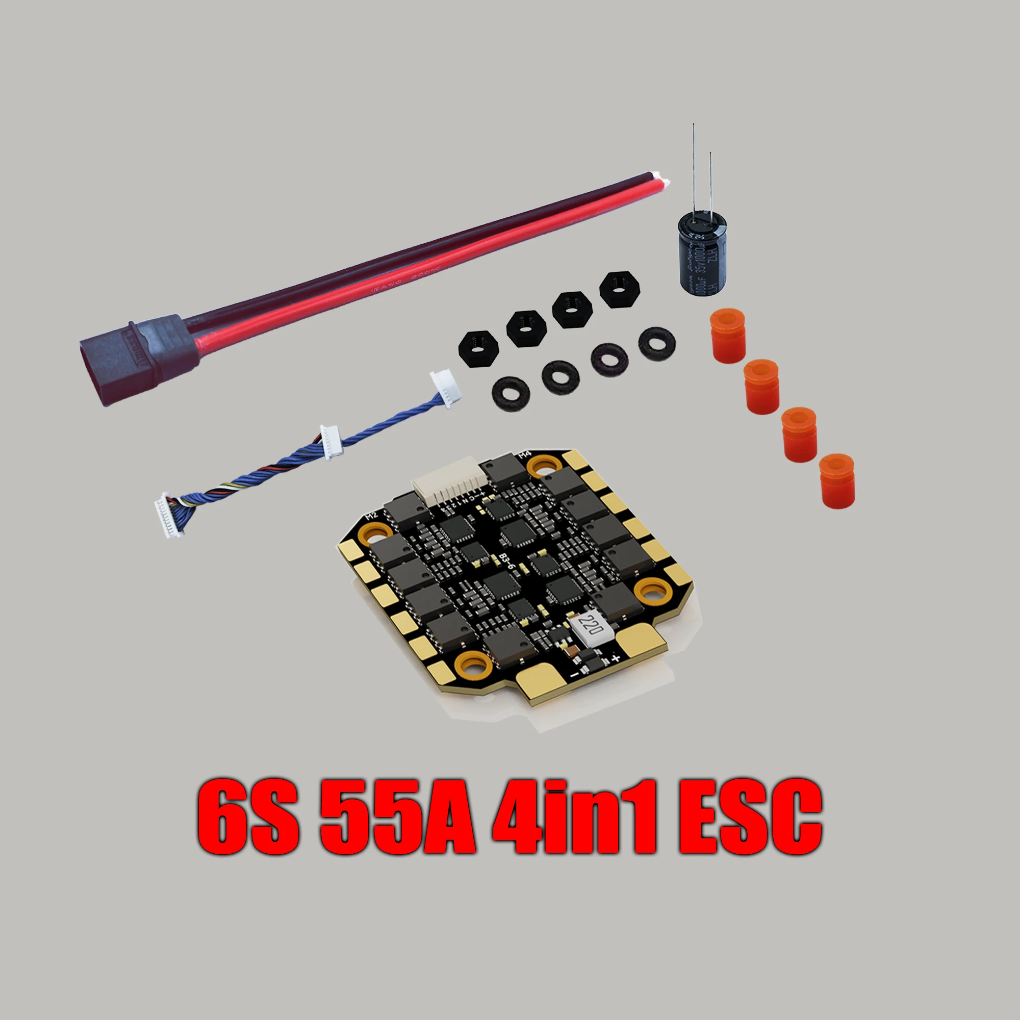 DAKE F435 V3/V4 FC ESC Stack 3-8S Lipo Flight Control BLS 55A/60A/70a 4 in 1 ESC 30x30  RC FPV Racing Drone