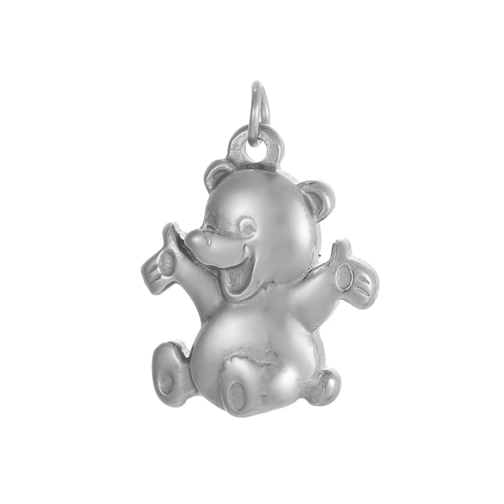 CARLIDANA nouveauté bricolage breloques en acier inoxydable plaqué or serpent ours en peluche abeille papillon pendentif Animal pour la fabrication de bijoux