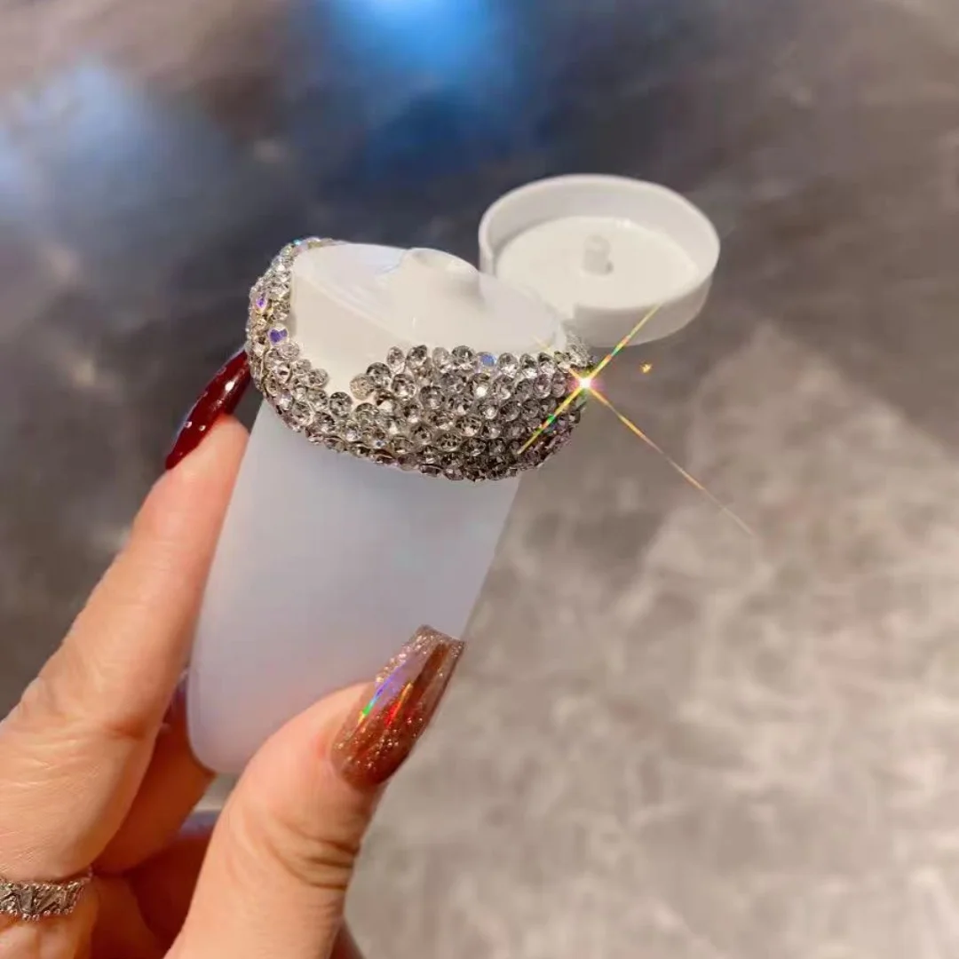 ขวดจ่ายโลชั่นแบบพกพาคุณภาพสูง ชุดเพชรเทียม สำหรับเดินทาง ขวดจ่ายแชมพู ครีมนวดผม และครีมอาบน้ำ ขนาดเล็ก