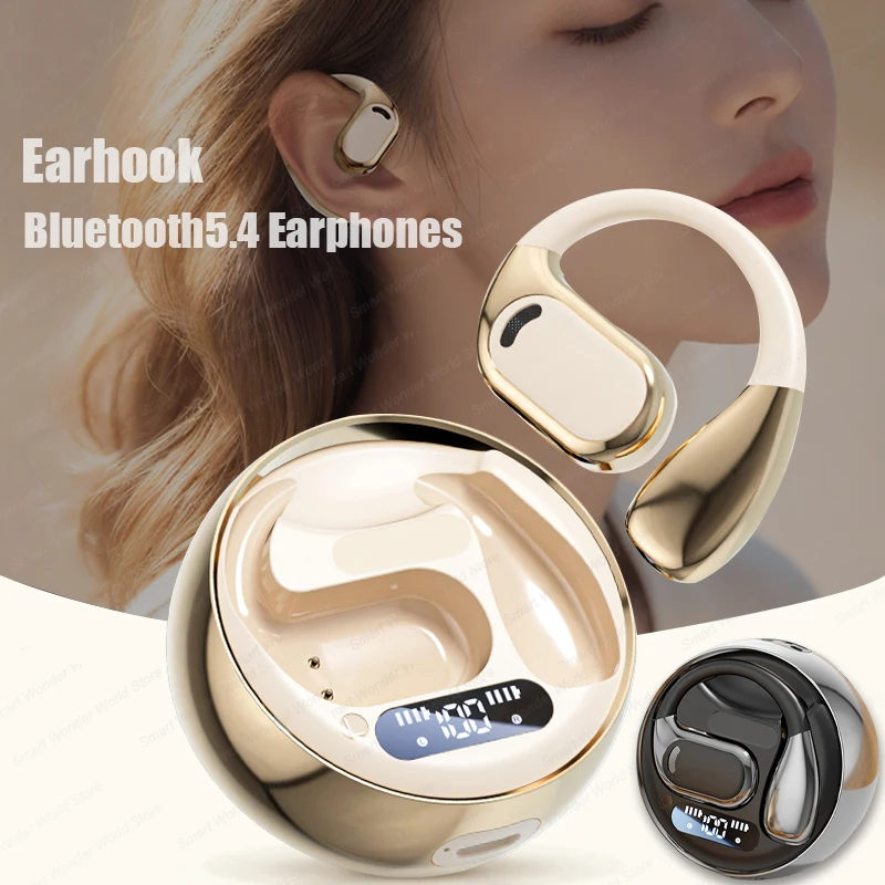 

Wireless Bluetooth Headset Gaming Headphones Ear Hooks 9D Stereo Sound Earphones Open Ear Bluetooth Headphone For xiaomi huawei