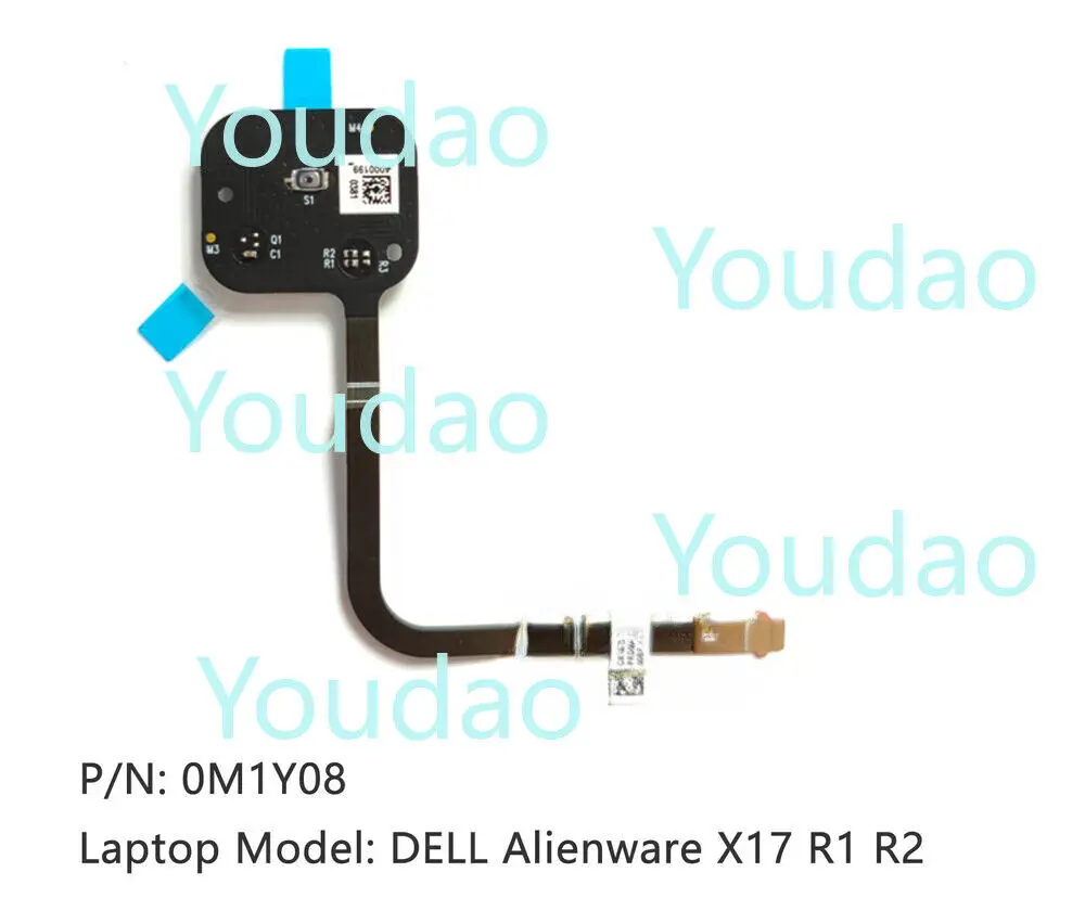 Baru untuk Dell ALIENWARE x17 R1 R2 papan tombol daya dengan kabel 0M1Y08 M1Y08
