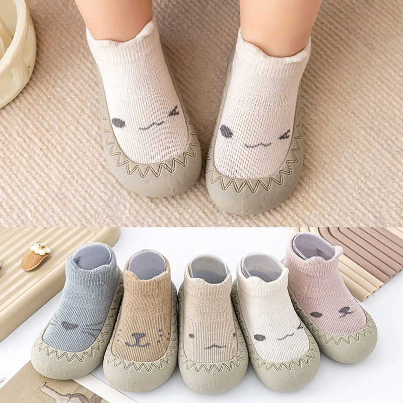 The New Spring and Autumn Fashion Simple and Cute Non-slip Soft Soles Without Foot 0-2 Years Old Boys and Girls Toddler Shoes