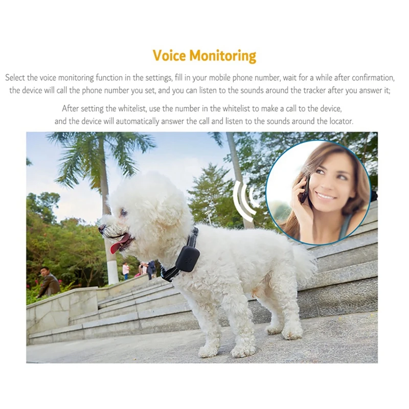 Smart Dog GPS Tracker Anti-Lost Alarm Tag Tracking Device For Pet Collar Tracking Puppy Locator