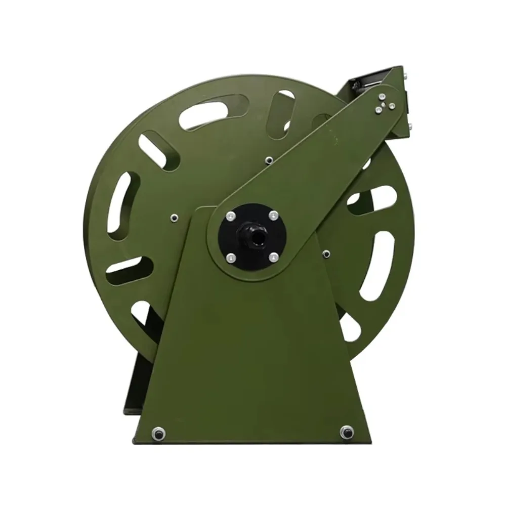 High-load industrial automatic hydraulic spring service equipment Green wall-mounted telescopic tube reel Heavy metal