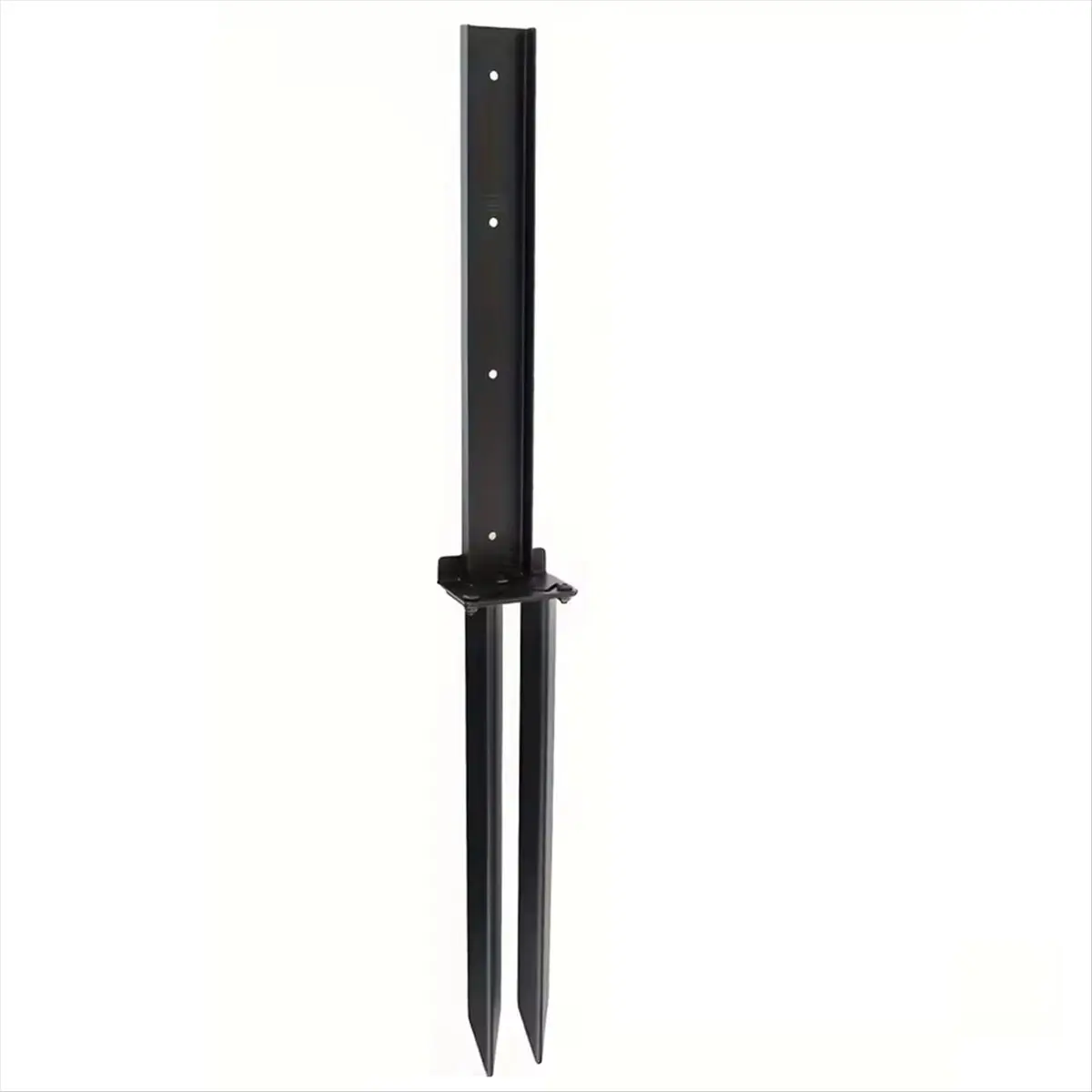AA83 Heavy Duty Steel Fence Post Repair Kit - Anchor Brackets & Ground Spike for Fixing Tilted/Broken Wooden Fence Posts