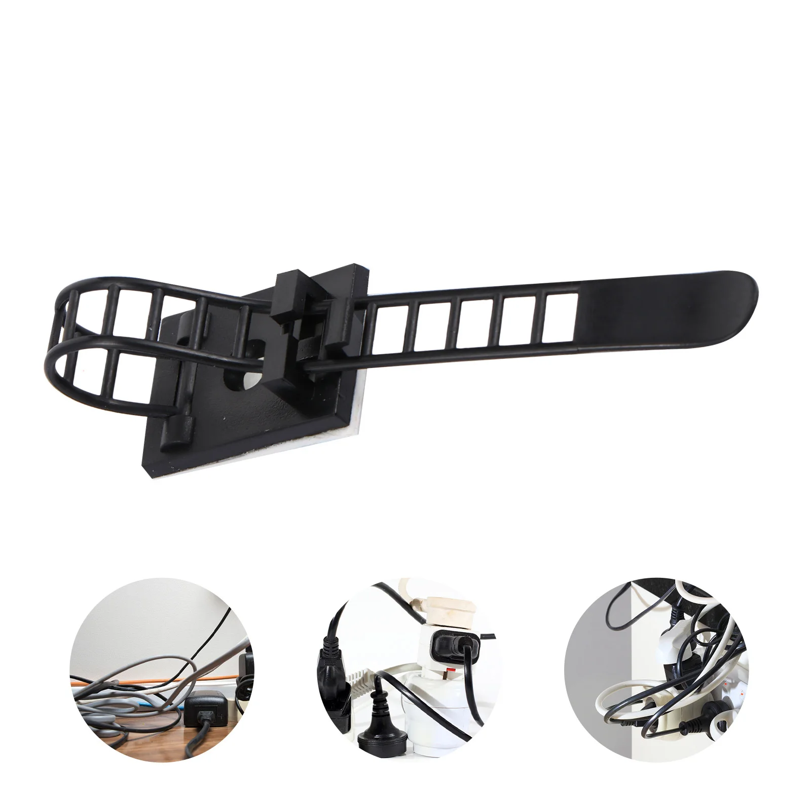 

50Pcs Self-Adhesive Nylon Cable Ties Adjustable Straps for Computer Phone Cables Self-Adhesive Nylon Cable Straps