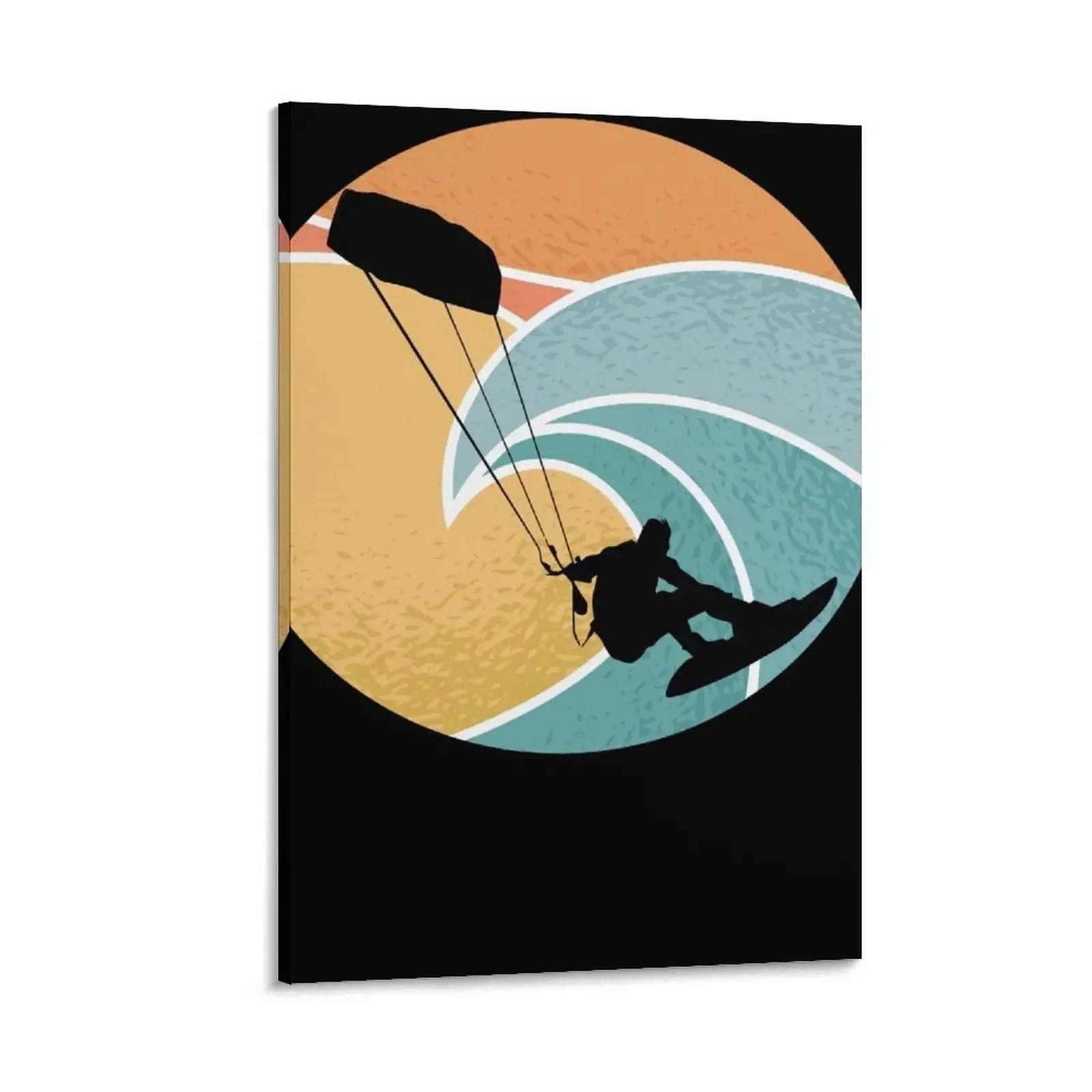 

Kite Surfing Vintage Canvas Painting posters for room accessories for home decor art