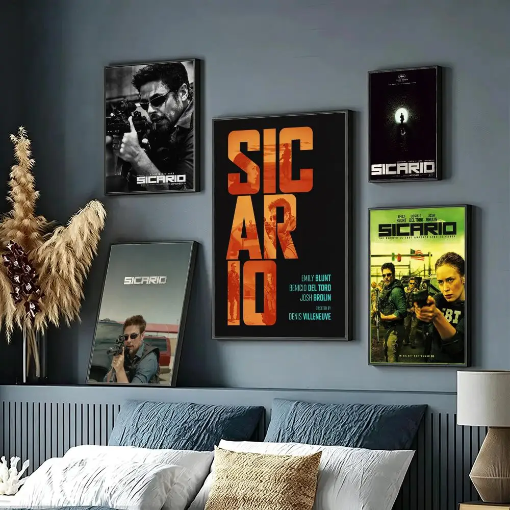 movie Sicario Poster Wall Posters Art Print HD Print Self-Adhesive Waterproof Wall Stickers Room Decoration