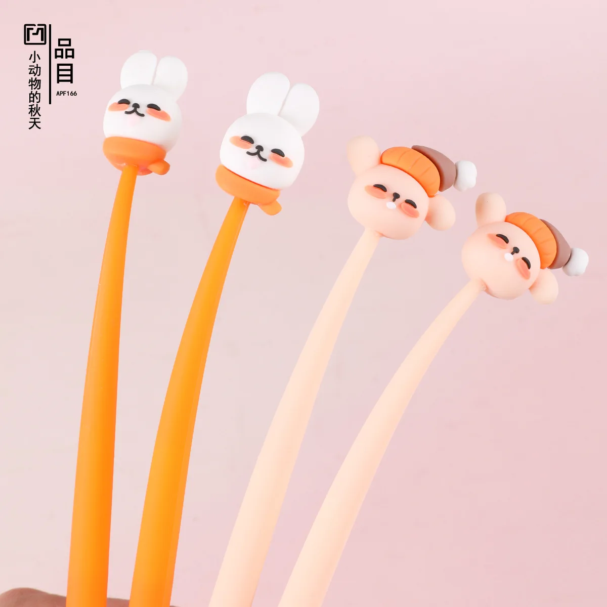 

Ручка 48 шт., новый креативный мультяшный силиконовый нейтральный фонтан-качалка с длинноухим кроликом, нейтральный декомпрессионный фонтан Pe