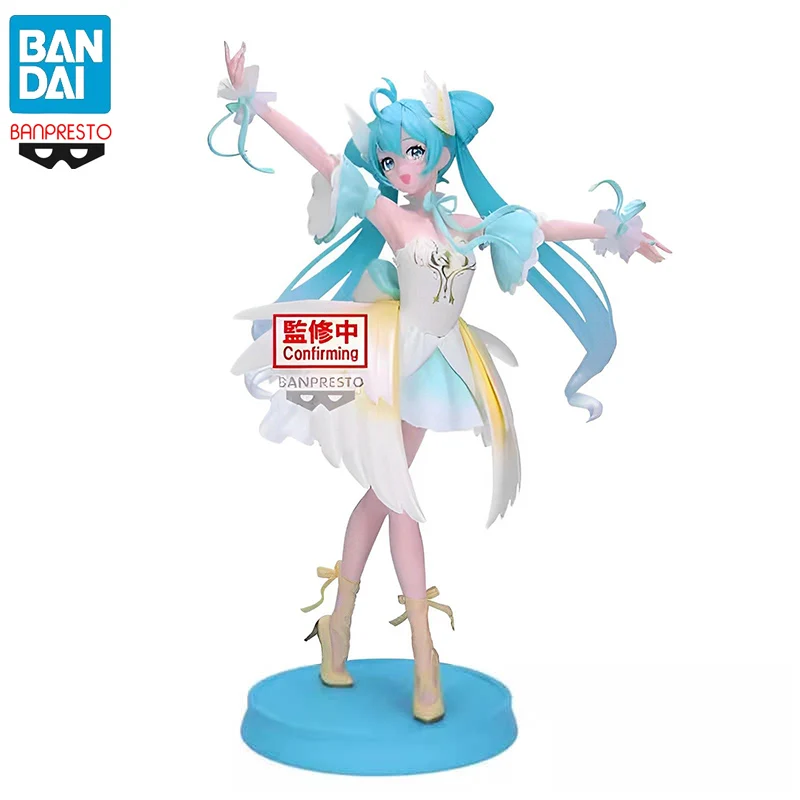 Genuine Banpresto Piapro Hatsune Miku Angel Dancer PVC Anime Action Figures Model Collection Toy