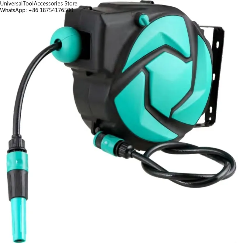Industrial Electric Manual Car Jet Wash 15BAR High Pressure Hose Reel System Auto Rewind Retractable Wall Mounted Water