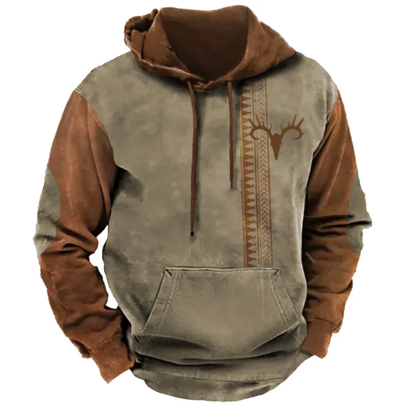 Vintage Harajuku Men's Hoodie Oversized Clothing Sportwear Fashion Men's 3D Printed Hoodie Sweatshirt Long Sleeves Pullover Top