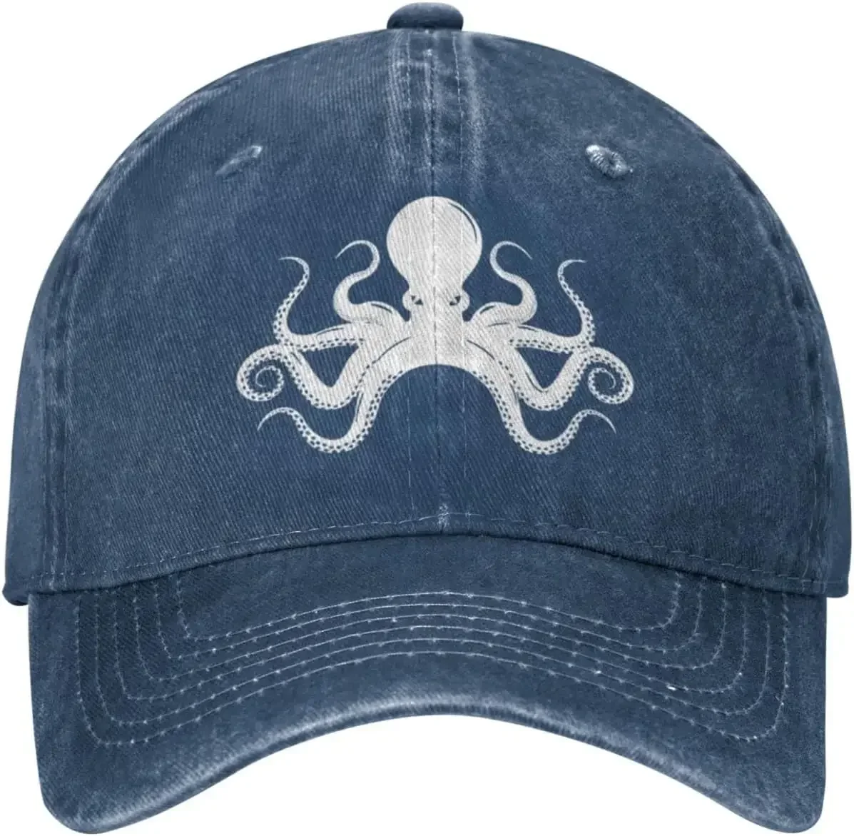 Vintage Octopus Retro Octopi Lover Gift Baseball Hats for Men Women Black Cowboy Hat Trucker Hat Sun Hats Dad Hat