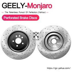 For GEELY Monjaro Manjaro Xingyue L KX11 2022 2023 High-performance Perforated Brake Discs Car Retrofit Accessories