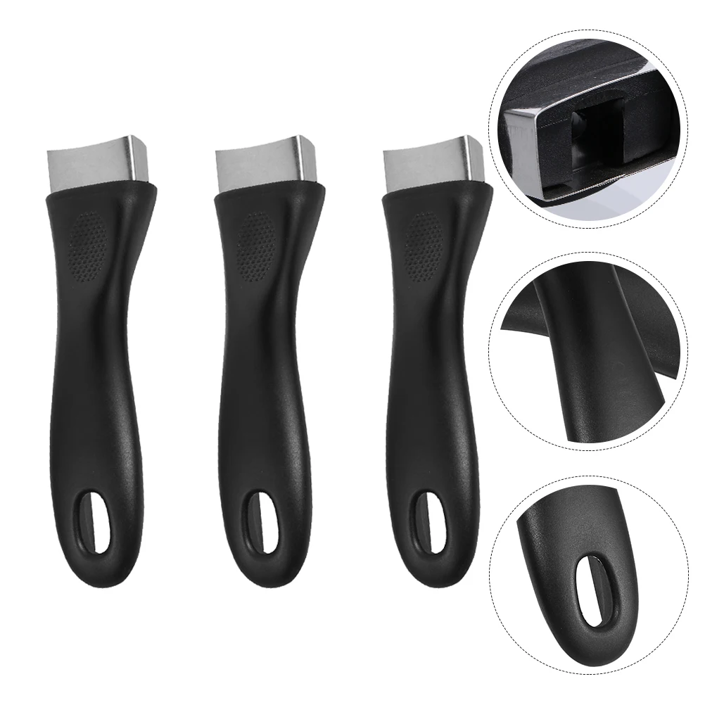 

3Pcs Pot Handle Convenient Lightweight Detachable Anti-Skid Replacement Pan Handle Kitchen Gadgets Kitchen Utensils