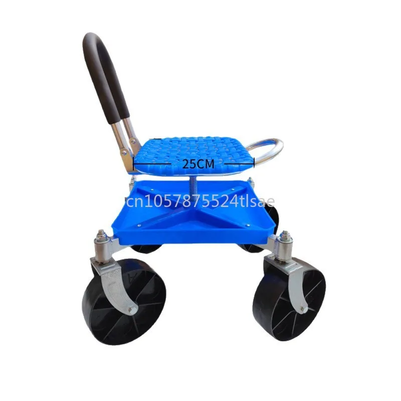 Gardening Work Stool Farm Work Planting Work Bench Rotating Lifting Mobile Seat Garden Tool Cart