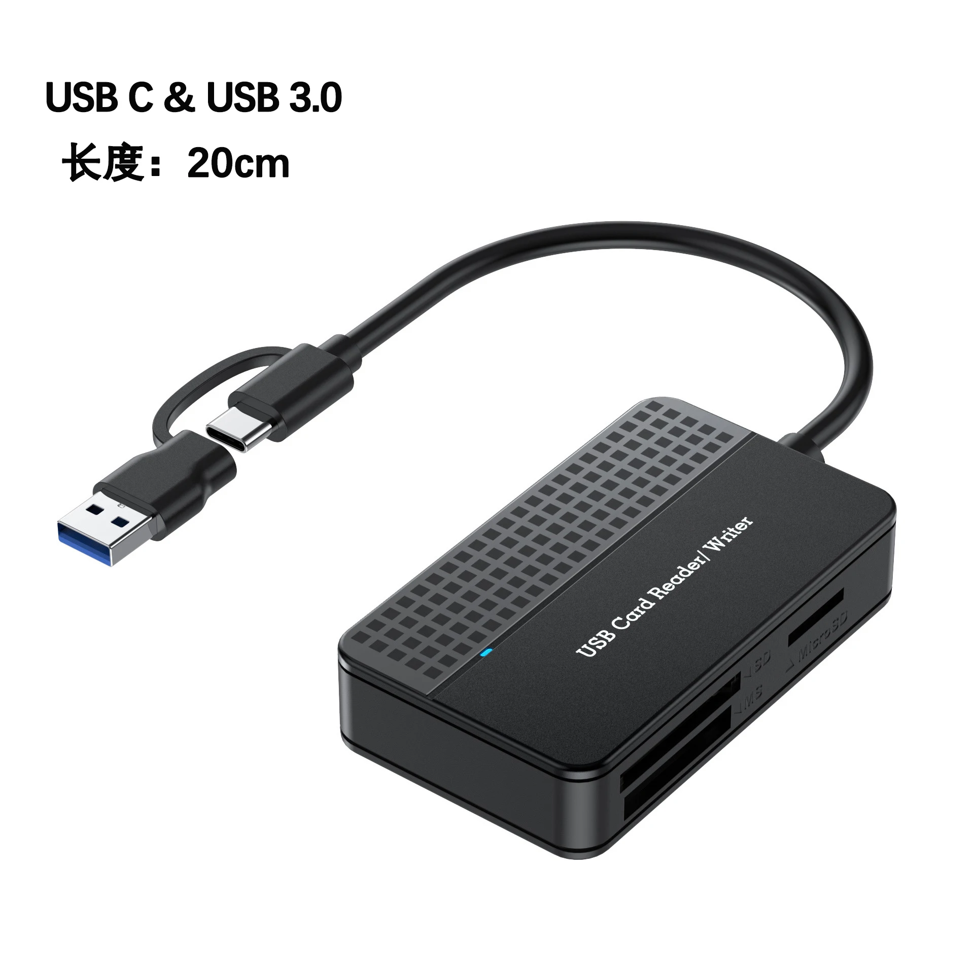 قارئ بطاقات متعدد الوظائف USB3.4 0/3.1 للهاتف المحمول والكمبيوتر اللوحي عالي السرعة للقراءة والكتابة CF SD TF MS لكل بطاقة ذاكرة #6