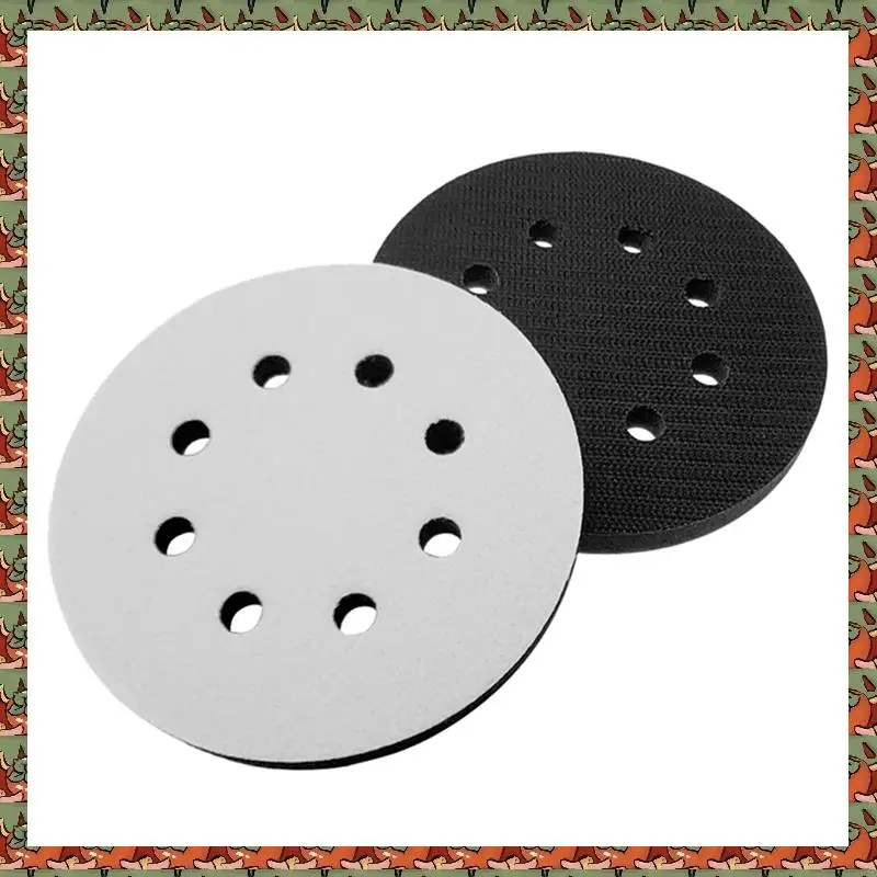 

ABLQ 12 шт. 5 дюймов (125 мм) мягкая губчатая интерфейсная подушечка с 8 отверстиями для шлифовальных подушечек и шлифовальных дисков на липучке