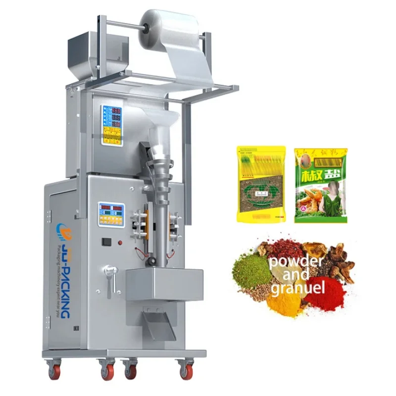 Mini Auto Spice Granule Powder Filling Packing Unit Black Pepper Paprika Nutmeg Vanilla Powder Sealing Equipment