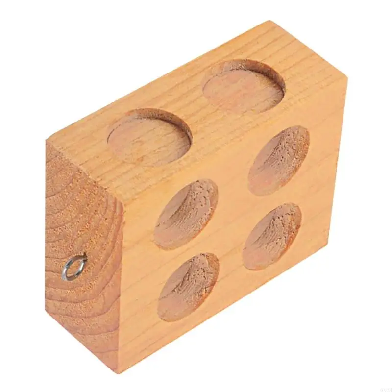 6 lỗ sát khối kép gỗ khối gỗ công cụ giảng dạy cho trường học