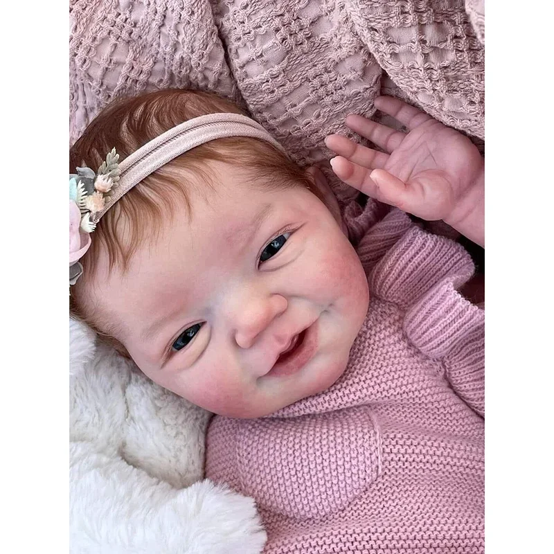 18inch Reborn Baby Doll Charlie Lovely Awake Baby Hand Painting Skin with Visible Veins Same as Pictures Bonecas Bebe Reborn