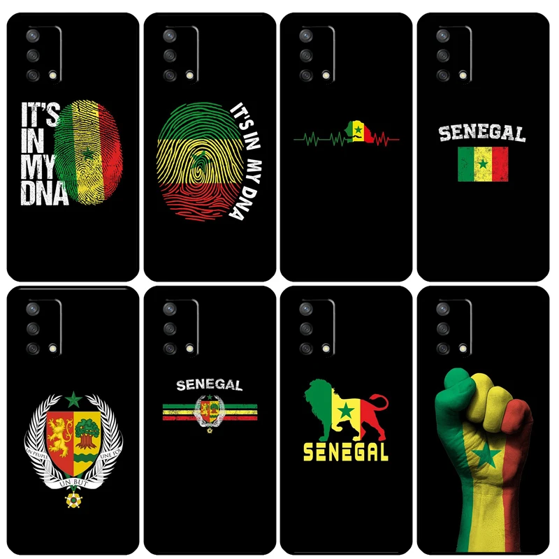 Senegal Flag Case For OPPO A74 A54 A94 A15 A16 A83 A91 A93 A52 A72 A5 A9 A31 A53 Find X3 X5 Pro Cover