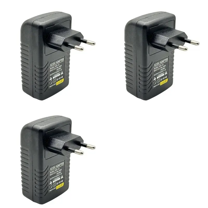 

Exquisite-3X 48V Gigabit Poe Injector Poe 48V/0.5A Output IEEE 802.3Af/At Passive Poe+ 10/100/1000Mbps EU Plug