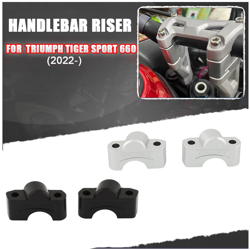 

Handle Bar Riser For Triumph Tiger Sport 660 2022 2023 - Motorcycle Accessories Handlebar Height Up Moves Adapter Clamp