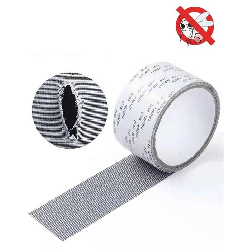 Net Mesh Repair Tape Window Screen Repair Tape Self-adhesive Door Fix Patch Anti-Insect Mosquito Fly Mesh Broken Holes Repair