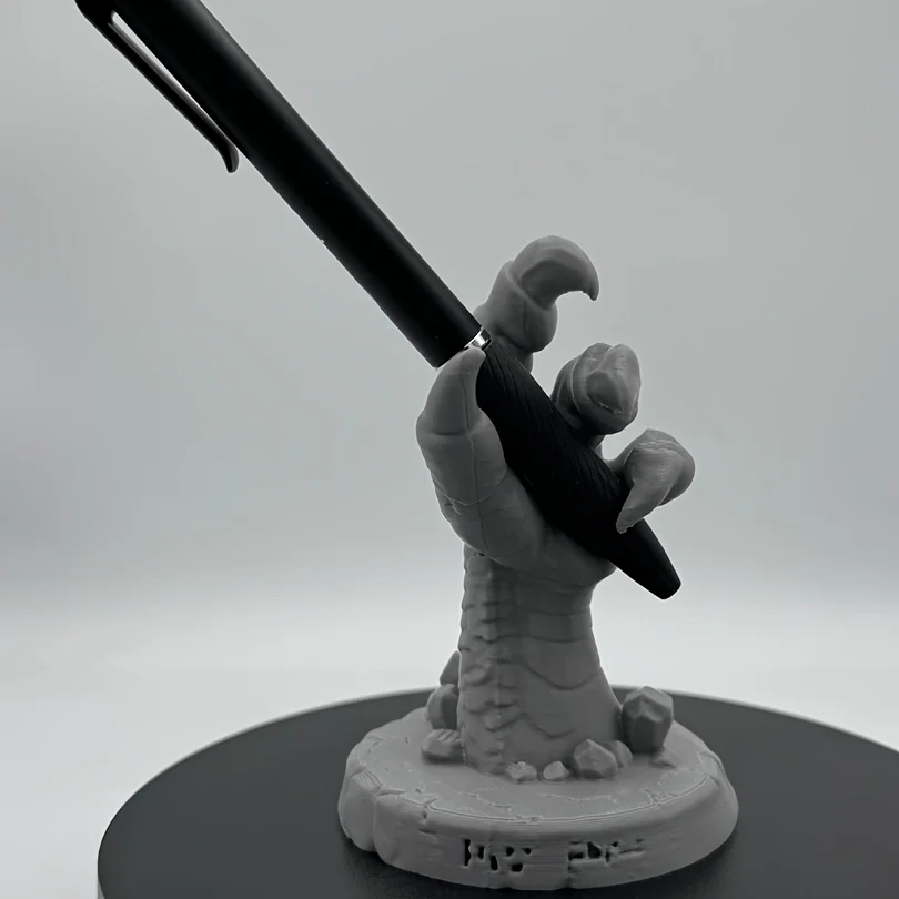 3D Printing Monster Claw Pen Holder Gothic Wind Dragon Claw Pen Holder Creative Game Party Desktop Storage Cool Office Ornaments view 2