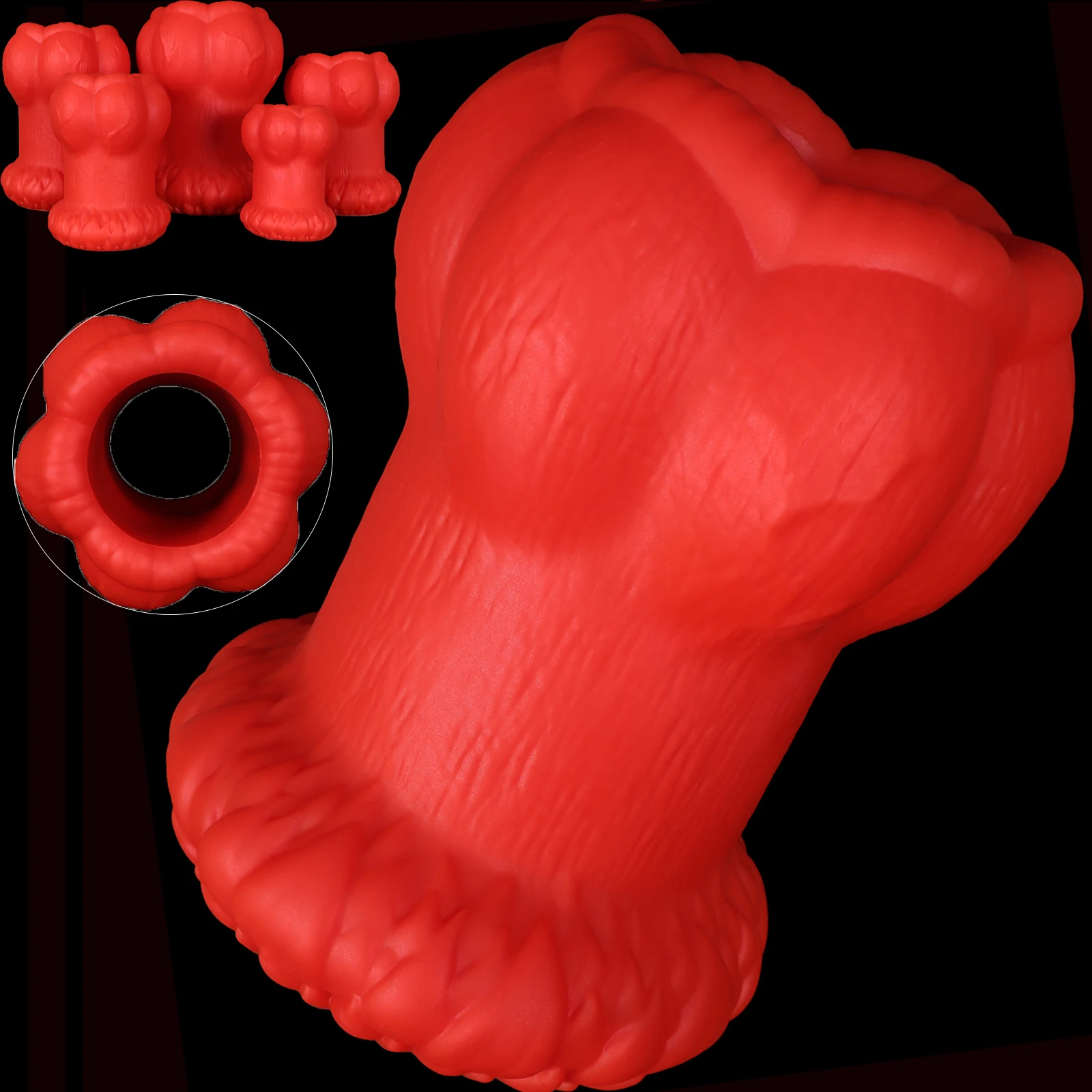 Super Big Buttplug S/XXL, Juguete Anal de Silicona Hueco, Enorme Tapón Anal, Dilatador Vaginal y Anal, Espéculo Anal, Enema Anal para Adultos