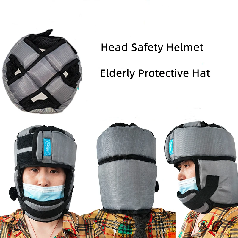 Household Care Elderly Protective Hat Fall Protection Helmet Head Safety Helmet Old Man Anti Falling Cap Adjustable Pillow Size