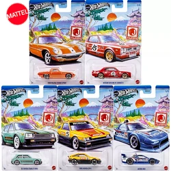 Oryginalny J-IMPORTS samochodu Hot Wheels 1/64 odlewana zabawka dla chłopca Voiture Nissan Skyline 2000GT 1985 Honda CR-X prezent Toyota Mazda Acura