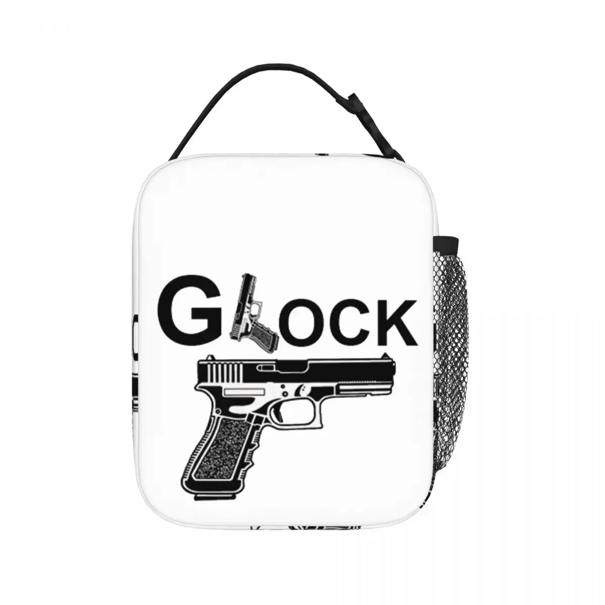 Glock Usa Handgeweer Lunchtassen Geïsoleerd Lunch Draagtas Draagbare Thermische Tas Lekvrije Picknicktassen Voor Vrouw Werk Kinderen School