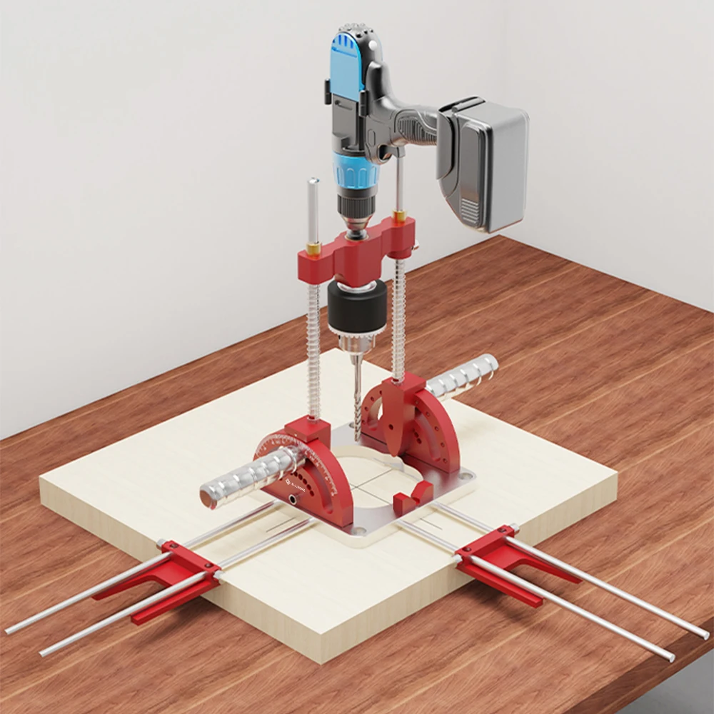 

Модернизированная прецизионная деревообрабатывающая многоугольная направляющая для сверления, регулируемая высота сверления, подходит для ручных инструментов своими руками