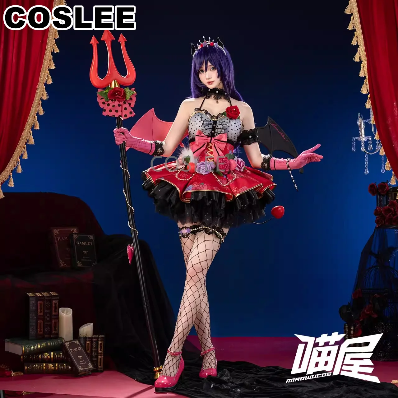 COSLEE Lovelive! Nico Yazawa Nozomi Tojo Eli Little Devil Awakens Lovely Uniform Dress Cosplay Costume Party Outfit Women New