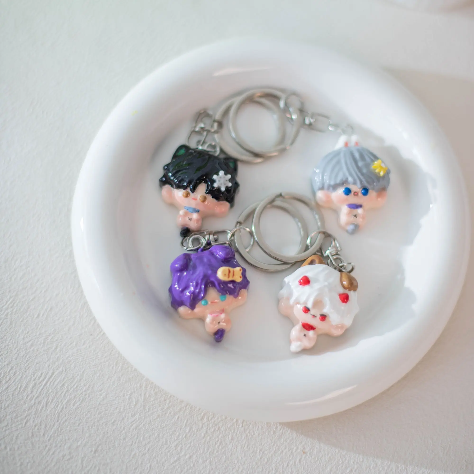 Amor e espaço profundo xavier zayne rafayel sylus bonito kawaii anime periférico chaveiro criativo personalizado dos desenhos animados pingente presente