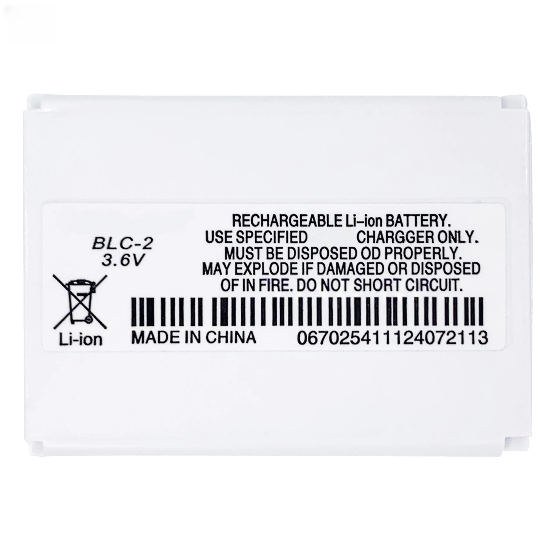 3.6V 1000mAh, BLC-2 Rechargeable Battery Suitable for Nokia3310/3330//3350/3530/6650/6800 Mobile Phone Battery